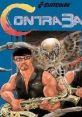 Contra game cover featuring muscular characters wielding instruments, showcasing action and adventure in ContraBand.