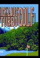 Jack Nicklaus Turbo Golf title screen featuring vibrant golf course graphics from the classic video game.