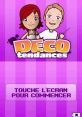 Logo of Deco Tendances video game with characters, inviting players to start their decorating adventure.