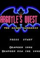 Gargoyle's Quest II Gargoyle's Quest 2: The Demon Darkness Red Arremer II レッドアリーマーII - Video Game Video game from