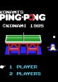 Konami's Ping Pong (SCC) Ping Pong コナミのピンポン - Video Game Video game from Konami's Ping Pong (SCC) Ping Pong