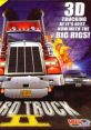 Hard Truck 2 Дальнобойщики 2 game cover featuring a large red truck speeding down a road, showcasing intense 3D graphics.