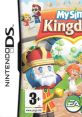 MySims Kingdom game cover featuring distinctive characters and vibrant scenery, suitable for Nintendo DS players.