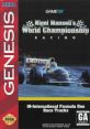 Nigel Mansell's World Championship Racing Nigel Mansell F-1 Challenge ナイジェル・マンセル Ｆ１チャレンジ - Video Game Video