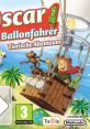 Oscar the Balloonist in a vibrant hot air balloon, surrounded by fun animal companions in an adventure-filled landscape.