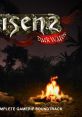 Risen 2: Dark Waters logo with a campfire scene, promoting the complete gamerip soundtrack for immersive gaming experience.