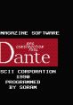 RPG Construction Tool - Dante (PSG) - Video Game Video game from RPG Construction Tool - Dante (PSG) for MSX2. Published by