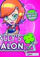 Colorful artwork of Sally's Salon character, featuring salon-themed elements and playful bubble background.