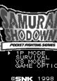 Samurai Shodown! (Neo Geo Pocket) サムライスピリッツ! - Video Game Video game from Samurai Shodown! (Neo Geo Pocket)