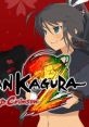 Senran Kagura 2: Deep Crimson artwork featuring a confident character, vibrant colors, and dynamic action elements.