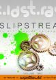 Cover art for SLIPSTREAM (Volume Two), featuring gears and vibrant green splashes, inspired by WipEout. 64-bit digital remaster.