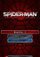 Spider-Man: Shattered Dimensions menu showcasing profile selection and game options on a web-themed background.