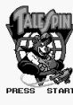 TaleSpin logo featuring Baloo, inviting players to start the adventure in Disney's TaleSpin video game.