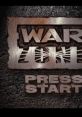 WWF War Zone title screen showcasing 'Press Start' on a rugged texture, inviting players to begin the wrestling action.