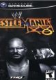 WWE Wrestlemania X8 video game cover featuring iconic wrestlers, available for Nintendo GameCube, action-packed gameplay.