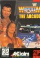 WWF Wrestlemania - The Arcade Game cover with iconic wrestlers, featuring classic arcade gameplay and vibrant graphics.