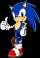 Sonic the Hedgehog gives a thumbs up, showcasing his iconic blue design and adventurous spirit, ready for action!