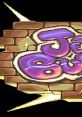 Colorful "Jet Buster" logo against a brick background, showcasing the game's vibrant art style and energetic theme.