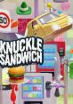 Colorful scene featuring Knuckle Sandwich: The Lizzy Tracks, with a quirky burger, toy car, and vibrant vending machines.