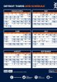 Detroit Tigers 2018 baseball schedule, featuring game dates and opponents for each month, including home and away matches.