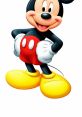 Mickey Mouse standing confidently with a big smile, wearing red shorts and yellow shoes, embodying classic cartoon charm.