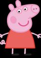 Peppa Pig, the cheerful cartoon character, ready for adventures in her iconic red dress. Perfect for kids' entertainment!