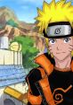 Naruto Uzumaki, the determined ninja, smiles confidently in front of the Hidden Leaf Village backdrop.