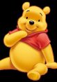 Winnie the Pooh smiles happily, dressed in a red shirt, showcasing his cheerful and friendly personality.