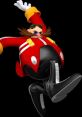 Doctor Eggman strikes a dynamic pose, showcasing his iconic red suit and mischievous grin, ready for action in a game.