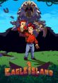 Adventure game "Eagle Island" featuring a young hero with owls and a giant eagle in a vibrant jungle setting.