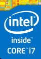 Intel Core i7 logo, showcasing advanced processing capabilities for high-performance computing and gaming applications.