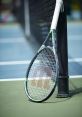 Racket The of a whoosh cut through the air, followed by the sharp crack of a racket hitting a ball. The #racket sliced