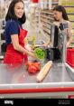 Cashier The bustling of supermarket ambience fills the ears as customers navigate through the aisles, searching for their