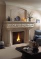 Fireplace The crackling of the fire in the fireplace filled the room with warmth and comfort. It was a soothing , like a