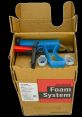 Foam system kit featuring applicator gun and components, designed for low-pressure polyurethane foam applications.