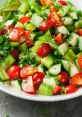 Salad The first that resonates in the kitchen is the sharp and distinct of a knife cutting through fresh vegetables on a