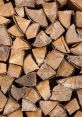 Firewood The crackling of firewood echoed through the forest, the of logs being thrown into the flames creating a