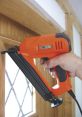 Nailgun The first that immediately grabs the attention is the sharp, rhythmic staccato of a nail gun. The rapid fire of