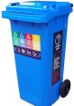 Recycle-Bin The of the Recycle Bin rolling on the pavement is a familiar one in the neighborhood. The plastic wheels make a