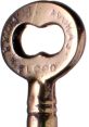 Key- The key associated with a keyring are unmistakable - the jingling and clinking of keys as they move together on a