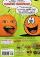 Colorful cover of "Annoying Orange" featuring humorous fruit characters, showcasing funny quotes and playful design elements.