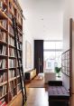 Apartment Library You can hear the wooden apartment master washroom door being opened and shut in a series from an inside