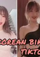 Korean female TikTok star showcasing vibrant fashion and captivating expressions in stylish outfits.