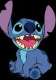 Cute Stitch from Lilo & Stitch smiles widely, showcasing his vibrant blue fur and big expressive eyes, exuding joyful energy.