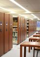 Moving shelf Library The first that fills the room is a metallic creaking noise, signaling the movement of the metal