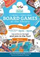 Board game Library These are the symphony of the Board Game Library, a cacophony of dice rolling, tiles clacking, and