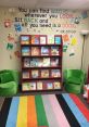 Preschooler Library In a bustling preschool library, the air is filled with the joyful of young voices. One moment, a