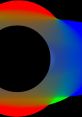 Colorful representation of a black hole (BFB) illustrating gravitational effects and light distortion.