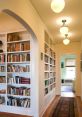 Hallway Library You can immerse yourself in the ambiance of a 1940s era solid wood hallway with the of a three-panel door