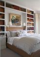 Guest Bedroom Library You can hear the distinct of the wooden apartment guest washroom door knob twisting in a series,